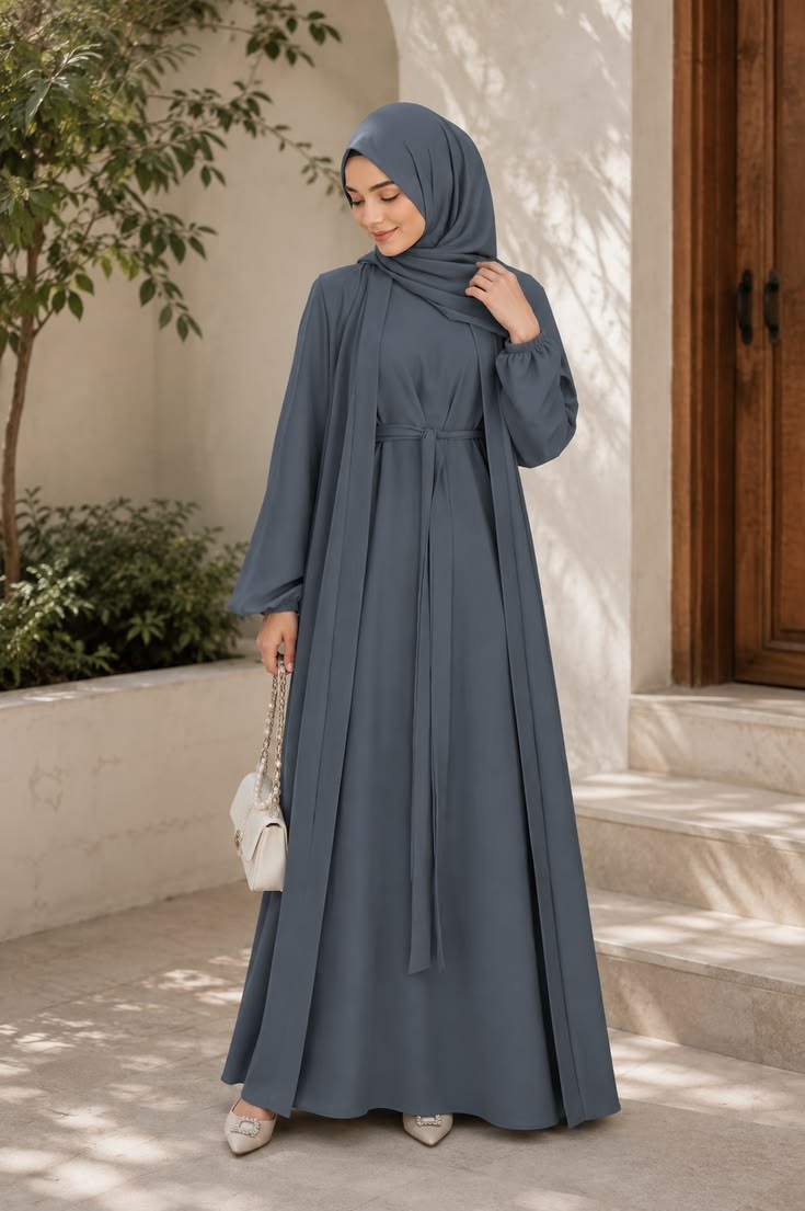 Dubai-style burkha produced by the burkha manufacturer in Hapur, India
